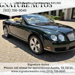 2009 Bentley Continental GT AWD Convertible