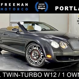2007 Bentley Continental GT TWIN TURBO CHARGED W12  | ONE OWNER