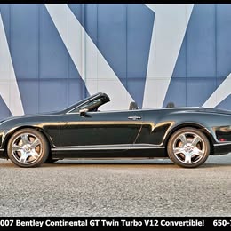 2007 Bentley Continental GT W12 Twin Turbo Convertible! [hidden information]