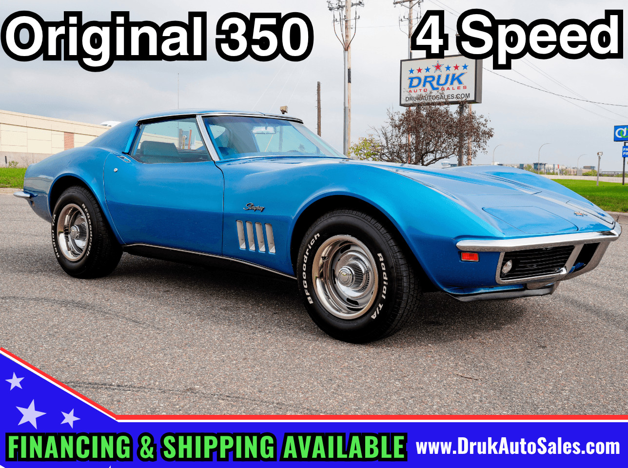 1969 Chevrolet Corvette Stingray W/ T-Tops