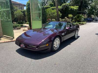 1993 Chevrolet Corvette Convertible Rare Black Rose, PS,...