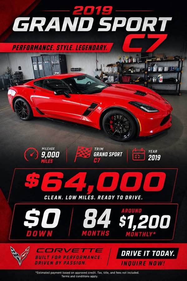 2019 Chevrolet Corvette - GRAND SPORT C7