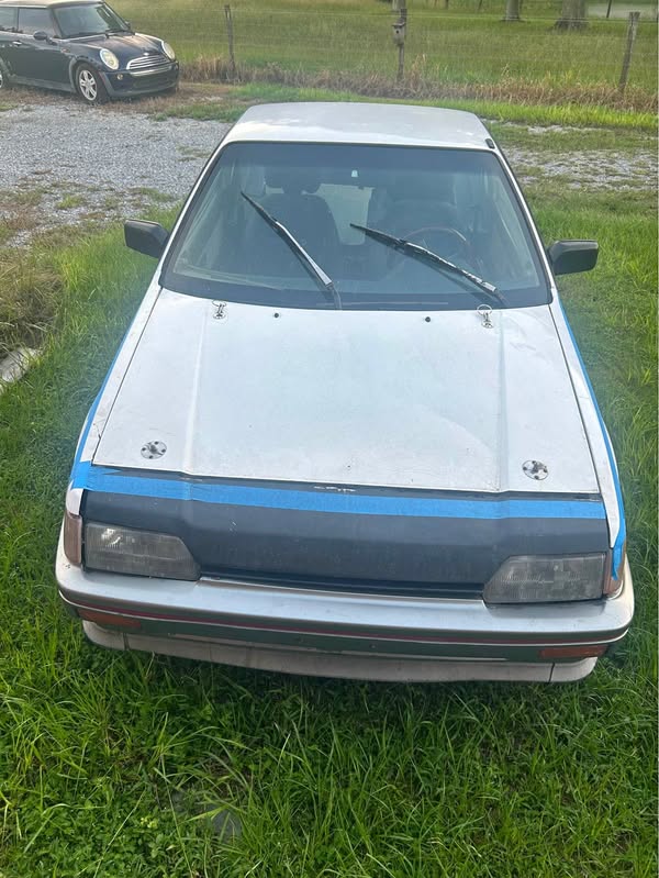 1986 Honda  Crx Civic - Grey and red