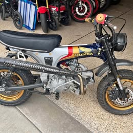 1970 Honda CT70\/2023 Honda Monkey Hybrid.