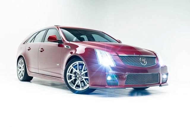 2012 Cadillac CTS-V Wagon in Crystal Red