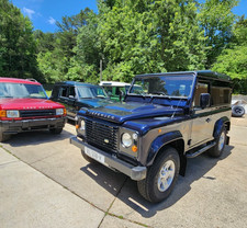 1996 Land Rover Defender Leather Interior and Teak wood detail.