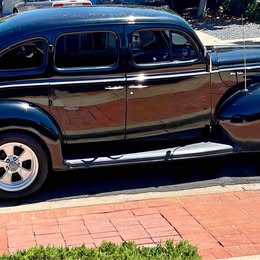 Black 1940 Ford Deluxe with (Suicide Doors) located in San Diego V-8 Engine