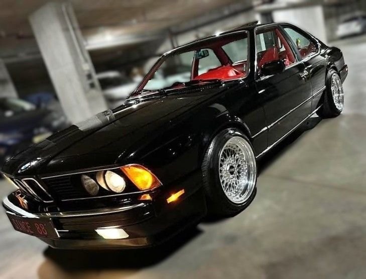 1989 BMW 6-Series Full Red Leather Interior, BBS Wheels,...