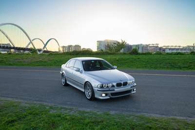 2003 BMW M5 OEM black ostrich hide leather