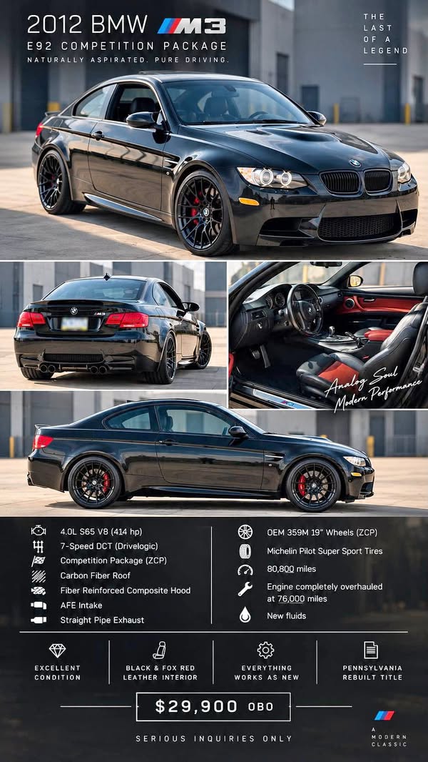 2012 BMW M3 - Coupe 2D