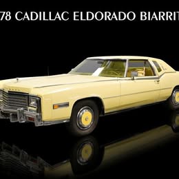 1978 Cadillac Eldorado Biarritz In Yellow Sign: 15x20\