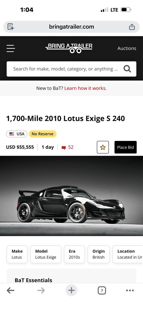 2010 Lotus Exige S - 240 Coupe 2D