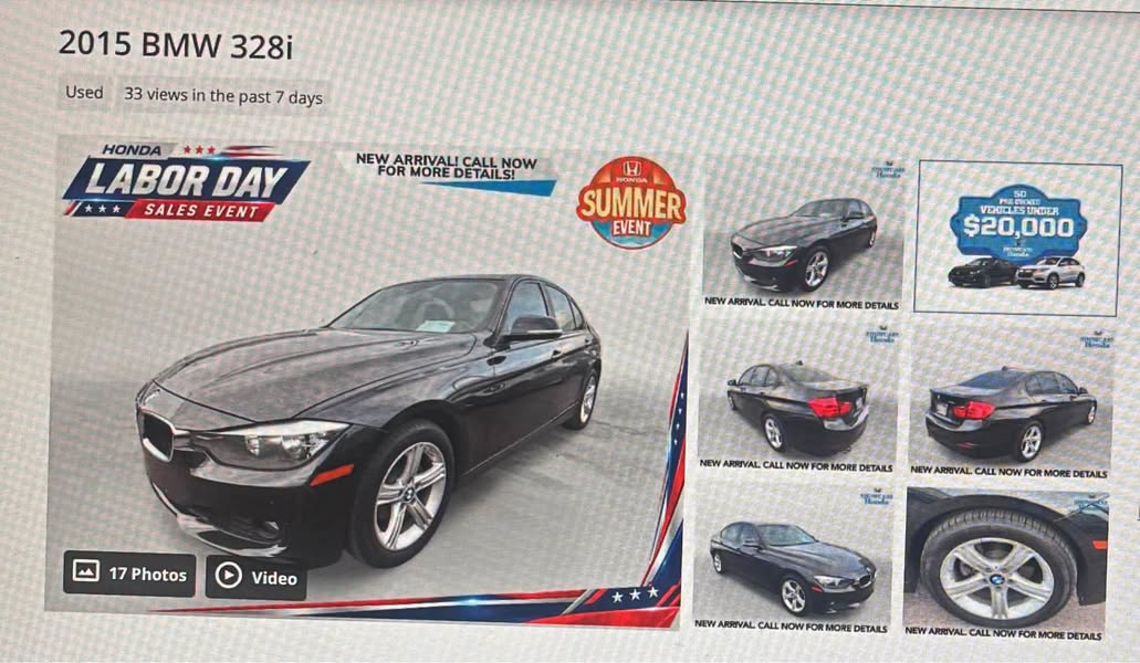 2015 BMW 3 Series - 328i Sedan 4D