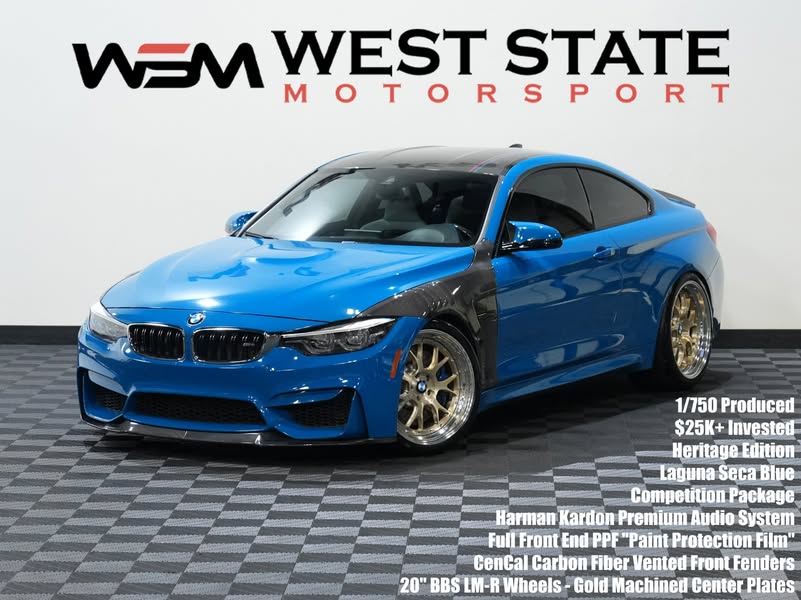 2020 BMW m4 heritage coupe rwd
