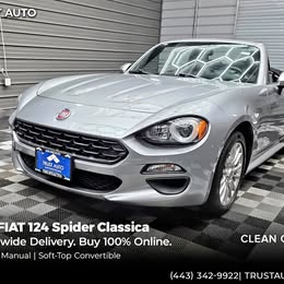 2017 Fiat 124 Spider Classica 6-Speed Manual Soft-Top Convertible