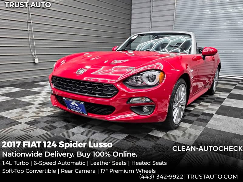 2017 Fiat 124 spider lusso soft-top convertible