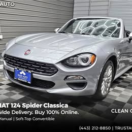 2017 Fiat 124 spider classica 6-speed manual soft-top convertible