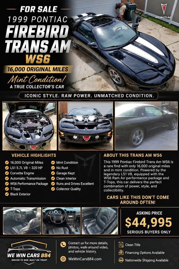 1999 Pontiac Firebird - Trans Am Coupe 2D