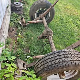 1965 Ford Econoline rear end, motor and transmission