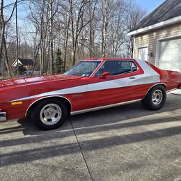 1974 Ford Gran Torino Sport, built 460, dual quad, alum heads, C6, Starsky and Hutch replica.