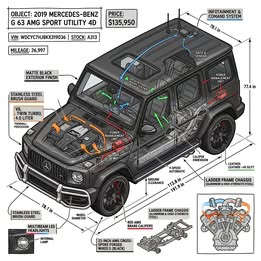 2019 Mercedes-Benz AMG G-Class G 63 AMG Sport Utility 4D