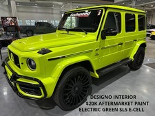 2019 Mercedes-Benz G-Class AMG, SLS E-CELL Green Electric color $165K MSRP