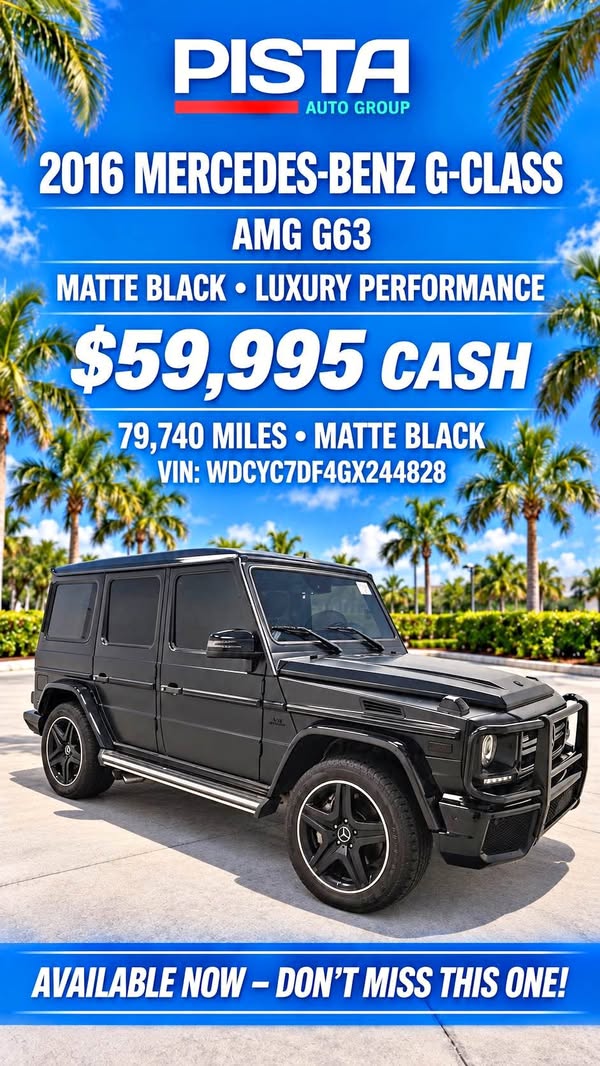 2016 Mercedes-Benz G-Class - G 63 AMG 4MATIC Sport Utility 4D