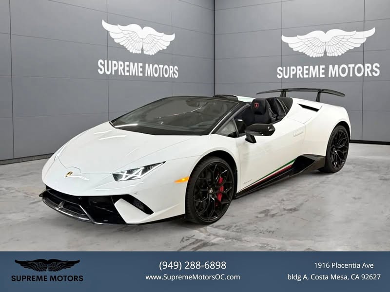 2019 Lamborghini Huracan Performante Convertible 2D