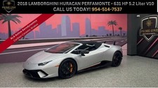 2018 Lamborghini Huracan Performante Spyder Convertible 2D