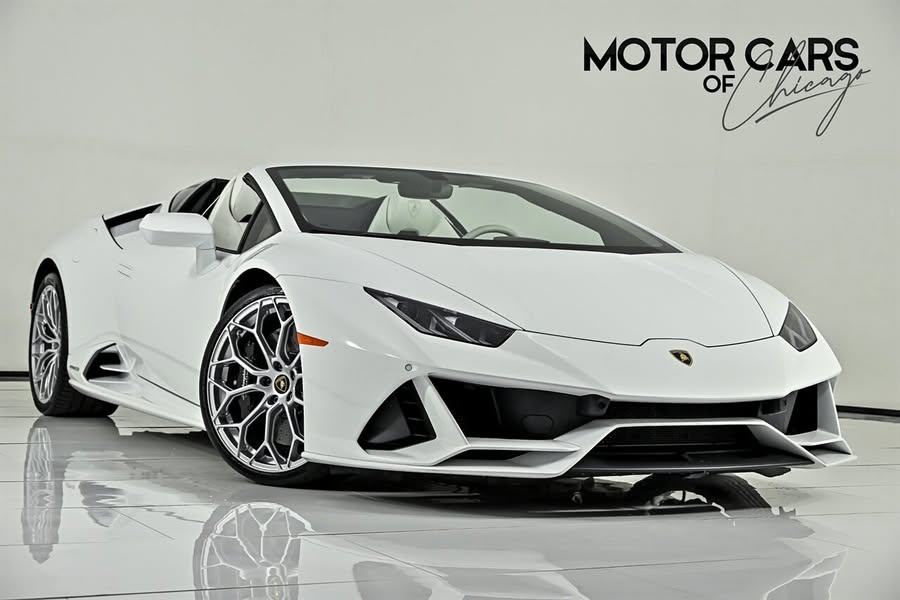 2020 Lamborghini Huracan EVO Spyder-WHITE ON WHITE AWD EVO!