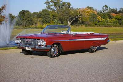 1961 Chevrolet Impala Convertible, Honduras Maroon,...