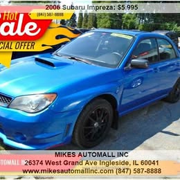 2006 Subaru  Impreza WRX AWD 4dr . 2L  TC H4 double overhead cam (DOHC)16V. Manual 5-Speed. New Brakes , Newer Tires , Excellent Condition . One month warranty on engine and transmission 100\u0025.