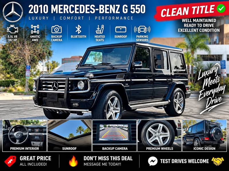 2010 Mercedes-Benz G-Class - G 55 AMG Sport Utility 4D