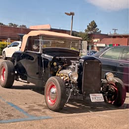 1929 Ford Model A roadster.