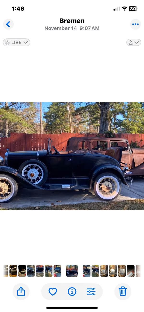 1931 Ford model a roadster