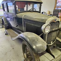 1930 Ford Model A sedan barn find.