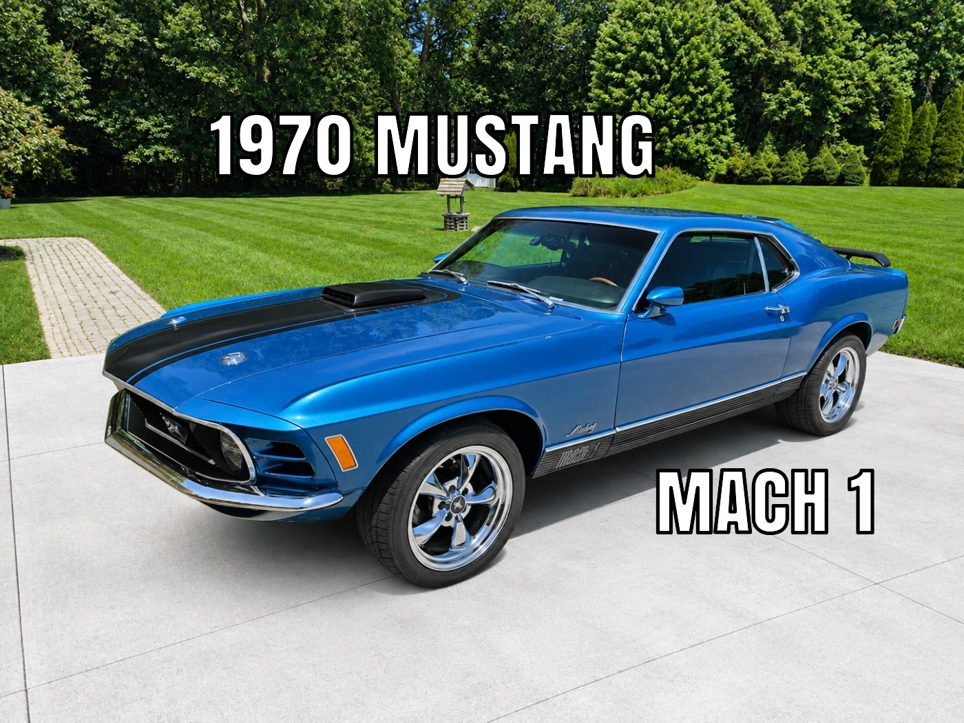 1970 Ford Mustang MACH 1 351 CLEVELAND SHAKER HOOD AC AUTO