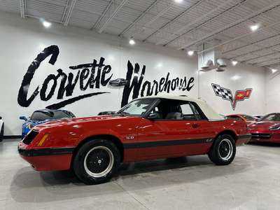 1986 Ford Mustang Convertible ARE Wheels, 5-Speed Two-Tone...