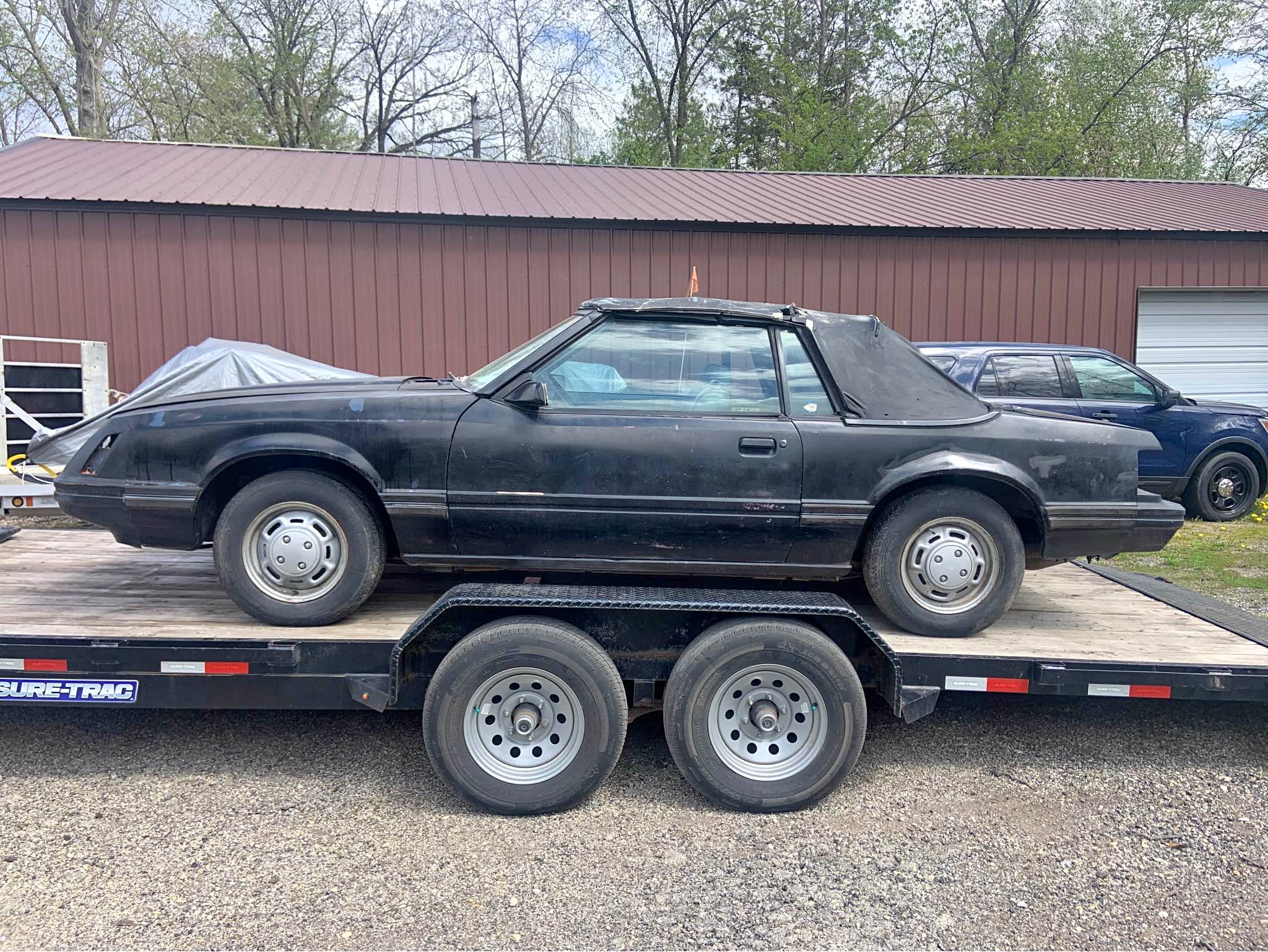 1984 BARN FIND FORD mustang - LX CONVERTIBLE 3.8 V6