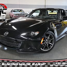 2019 Mazda mx-5 miata rf grand touring convertible 36k miles skyactiv-g 2.0l i4 181 hp in jet black mica with black interior