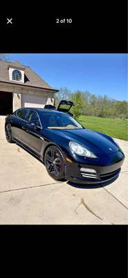 2010 Porsche Panamera 4S Black With 22 inch wheels