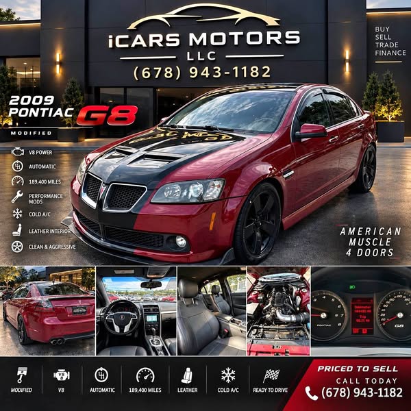 2009 Pontiac G8 - GT Sedan 4D