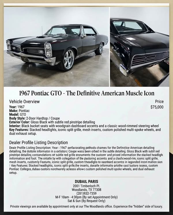 1967 Pontiac GTO - Coupe 2D