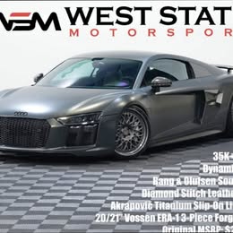 2017 Audi r8 quattro v10 plus coupe awd