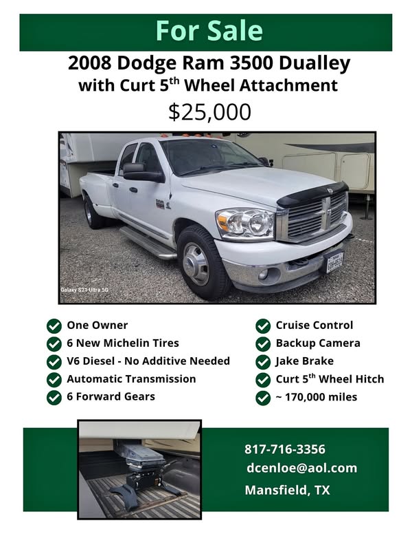2009 Cameo Carriage \/ Dodge Ram Dually 3500 37 rks