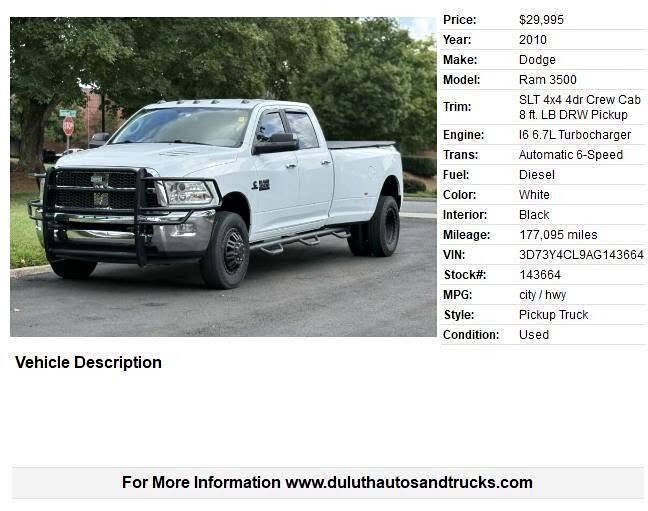 2010 Dodge Ram 3500