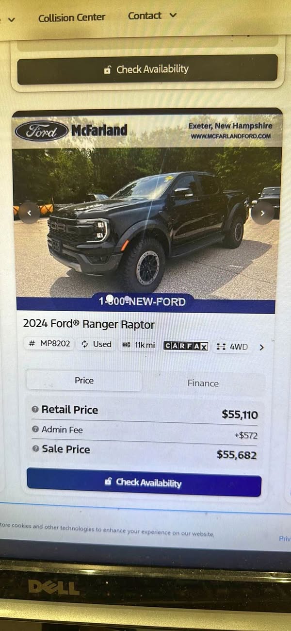 2024 Ford Ranger - Raptor