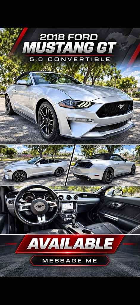 2018 Ford Mustang - GT Convertible 2D