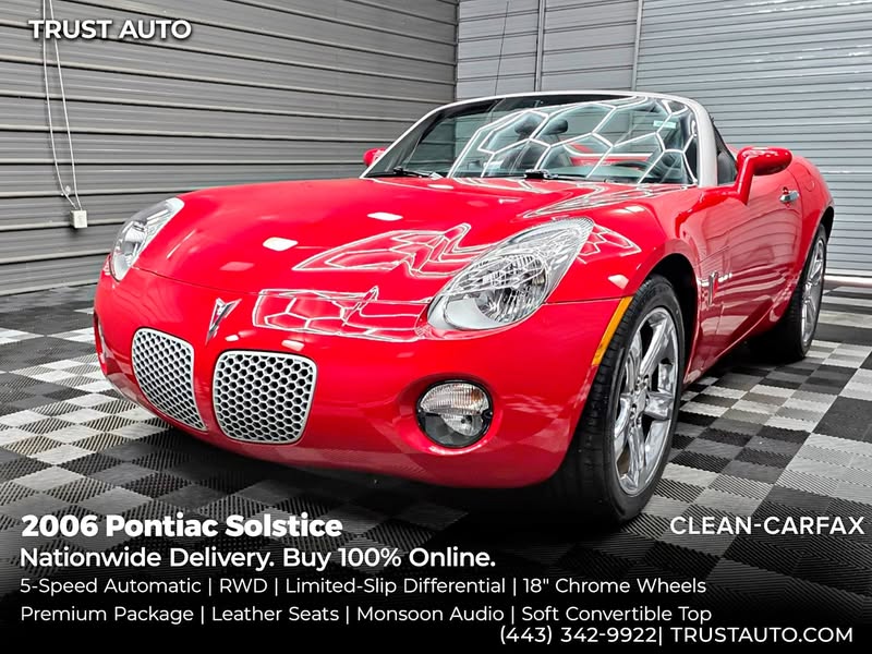 2006 Pontiac solstice soft-top convertible