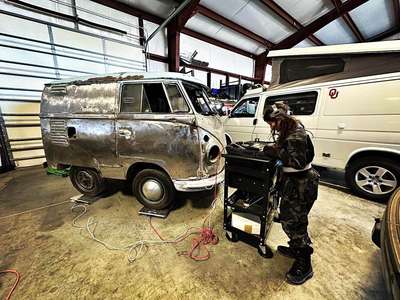 1962 Volkswagen vw bus panel van short bus - Yes, it\u2019s been trimmed